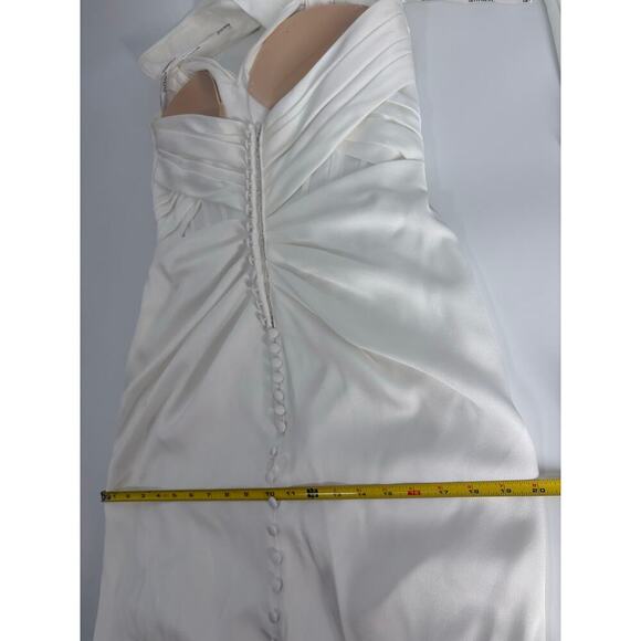 Amy & Eve Strapless Wedding Dress Bridal Gown Off Shoulder Sweetheart Mermaid - Picture 15 of 15